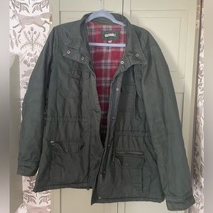 Toad & Co green flannel women’s jacket